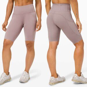 Lululemon Violet Verbena Nulux High Rise Fast & Free Shorts 10"